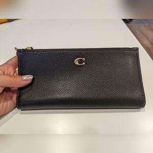 Coach double zip wristlet wallet
